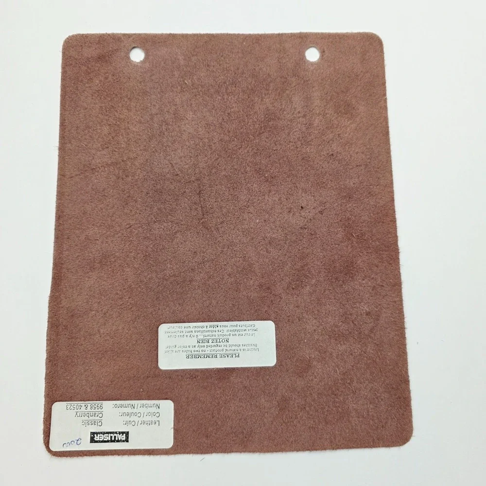 Lot Of 5 Brown Leather Sample Upholstery Swatches for Bookbinding Bags Wallet